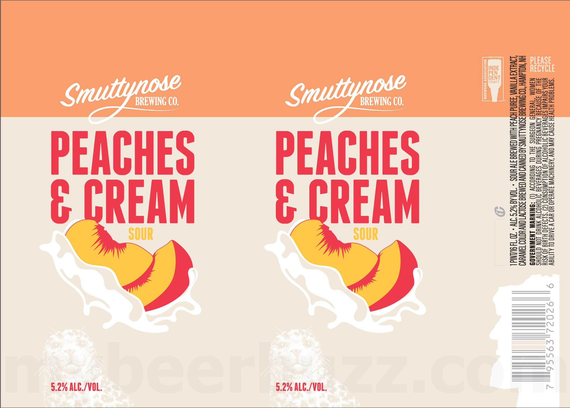 Smuttynose Brewing Adding Peaches & Cream Sour Smuttynose Brewing Adding Peaches & Cream Sour