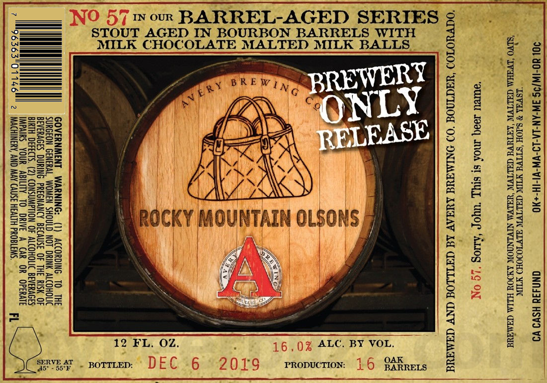 Avery Rocky Mountain Olsons Coming To Barrel-Aged Series Avery Rocky Mountain Olsons Coming To Barrel-Aged Series