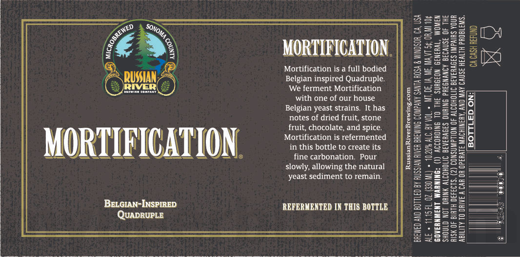 Russian River Adding Mortification Bottles Russian River Adding Mortification Bottles