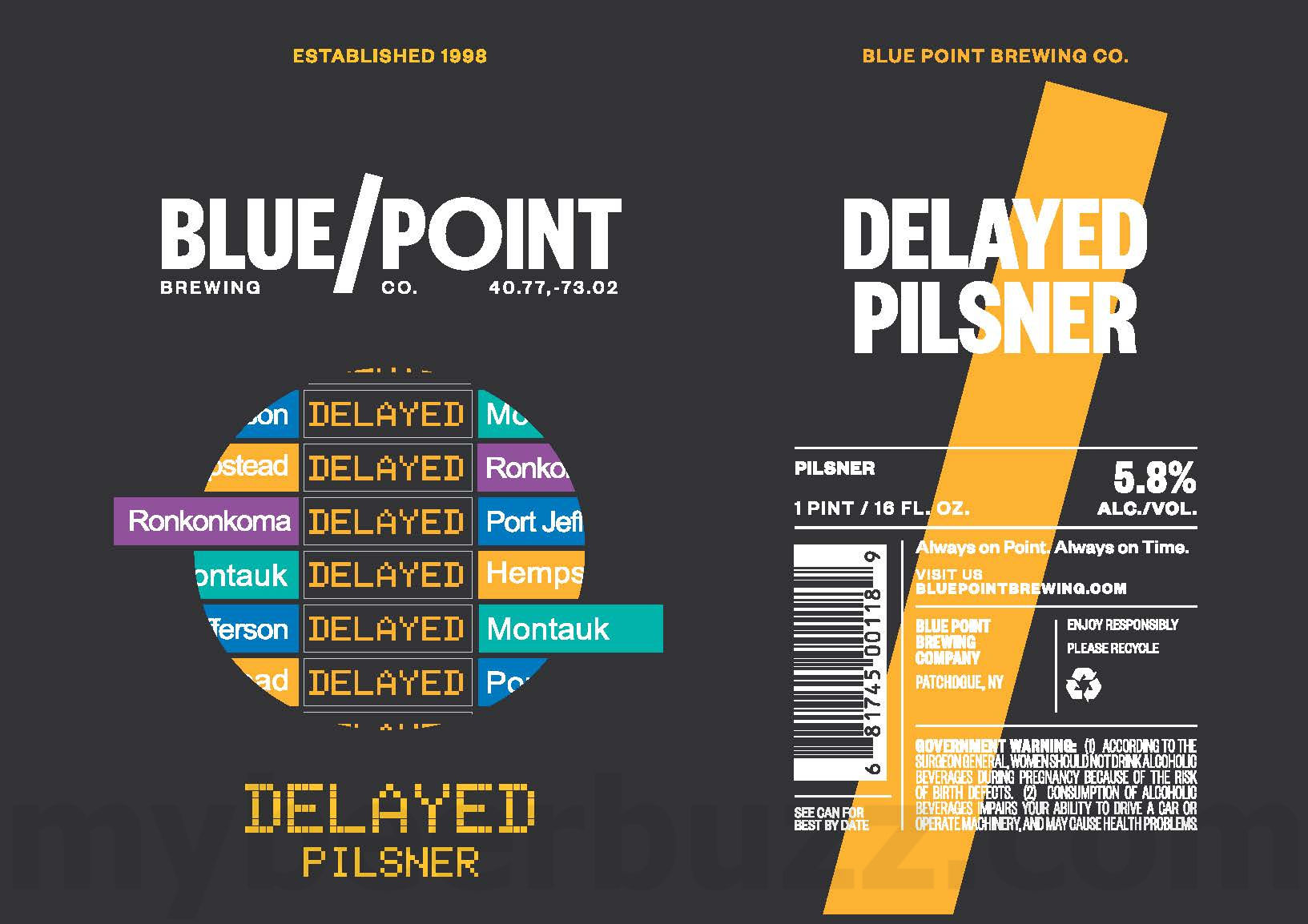 Blue Point Adding Big Mo DIPA, Paloma Sour, Delayed Pilsner, Dark Portal, Magic Hour IPA & Long Island Light 13 apostMBB 4823