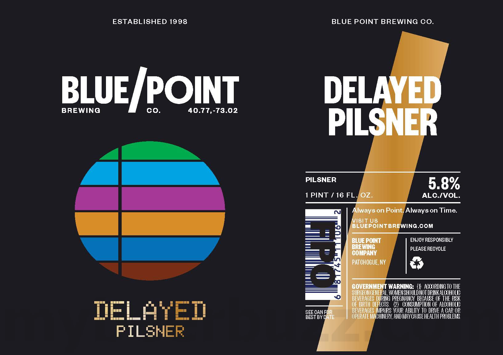 Blue Point Adding Big Mo DIPA, Paloma Sour, Delayed Pilsner, Dark Portal, Magic Hour IPA & Long Island Light 14 apostMBB 4824