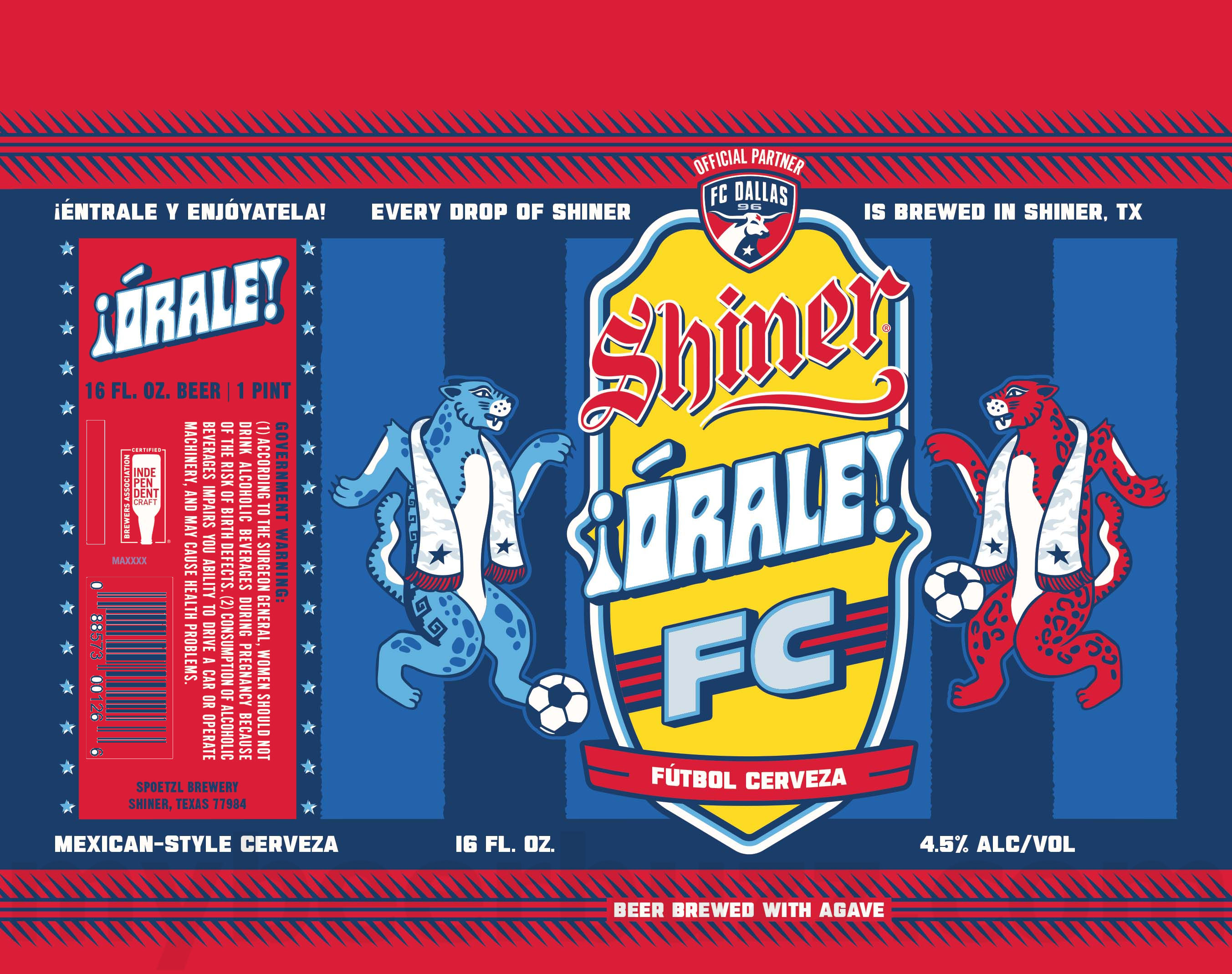 Shiner Adding ¡Órale! FC Futbol Cerveza 8 apostMBB 4847