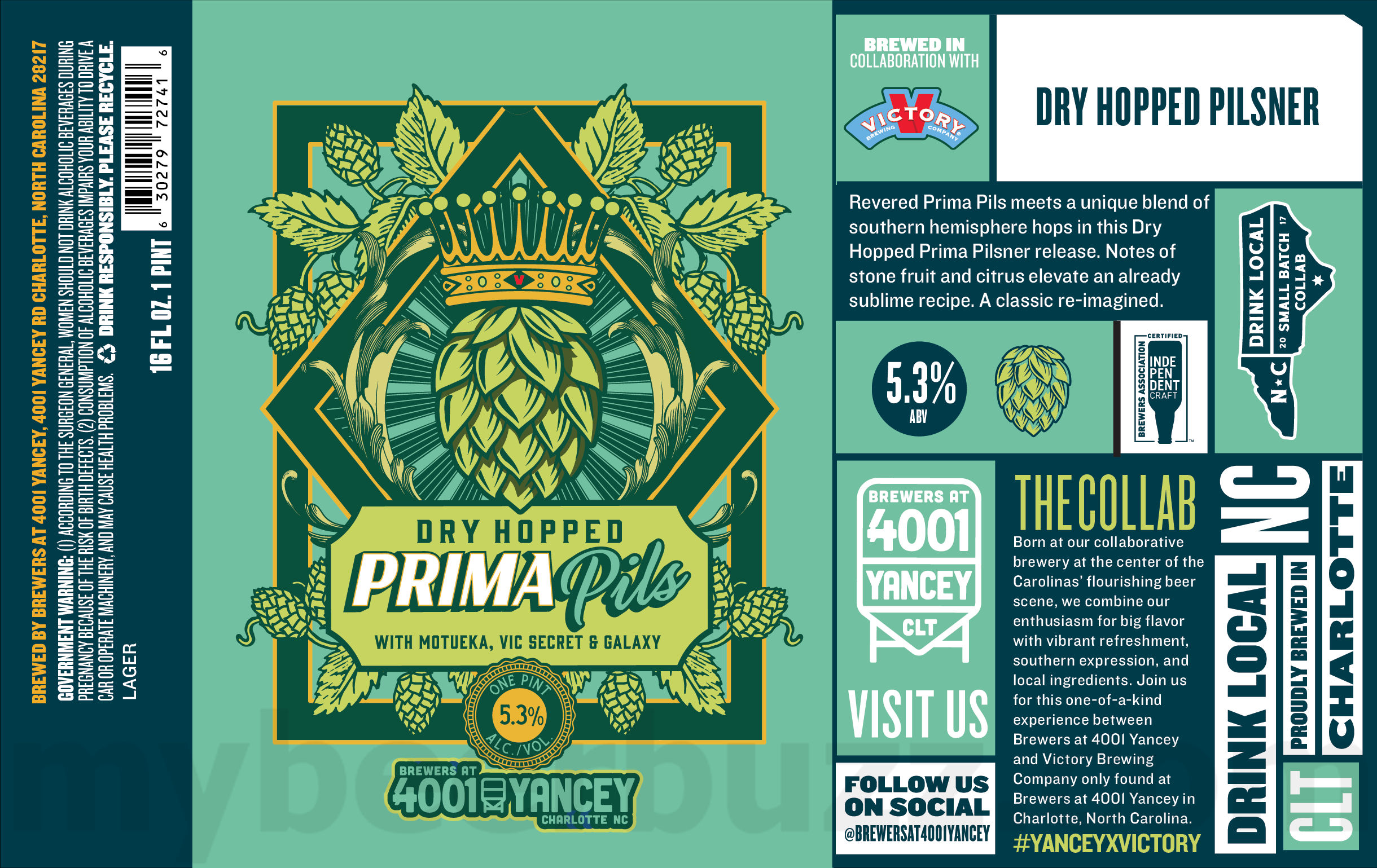 Sixpoint & Brewers At 4001 Yancey Collaborate On Mimic / Victory Dry Hopped Prima Pils / Pineapple Express Yourself / We Choose The Beer 10 apostMBB 4869