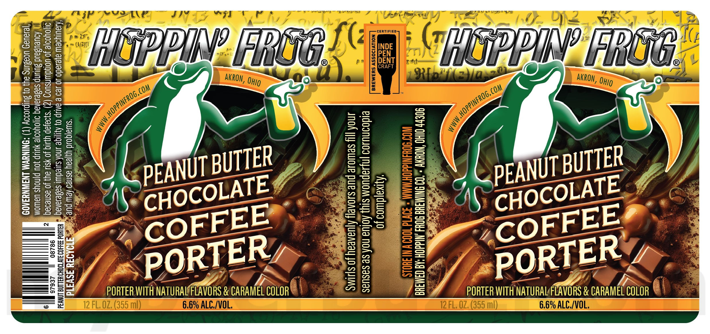 Hoppin’ Frog Adding Wet Hop IPA, Peanut Butter & Jelly Turbo Shandy, Peanut Butter Chocolate Coffee Porter, Bourbon Barrel-Aged Sextuple, Top Shelf RBC Project and Double Barrel-Aged B.O.R.I.S. Frog-Hattan 12 apostMBB 4915