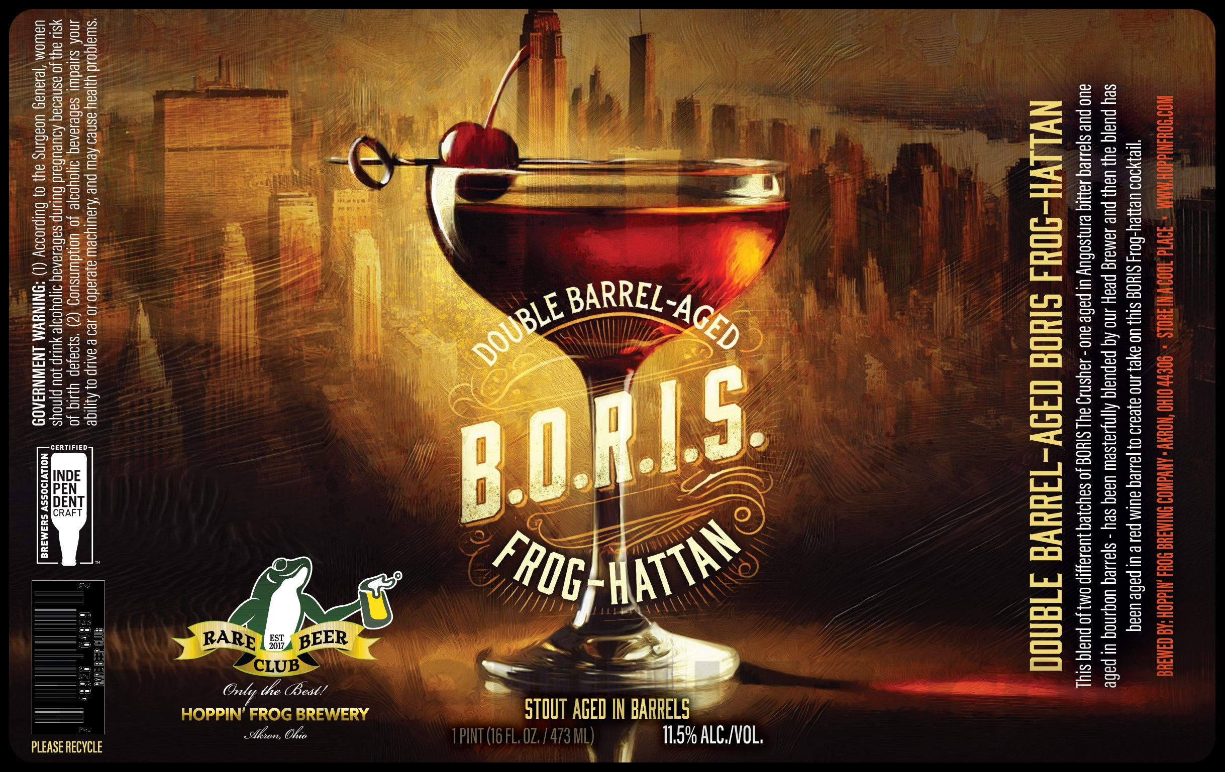 Hoppin’ Frog Adding Wet Hop IPA, Peanut Butter & Jelly Turbo Shandy and Double Barrel-Aged B.O.R.I.S. Frog-Hattan Hoppin’ Frog Adding Wet Hop IPA, Peanut Butter & Jelly Turbo Shandy and Double Barrel-Aged B.O.R.I.S. Frog-Hattan