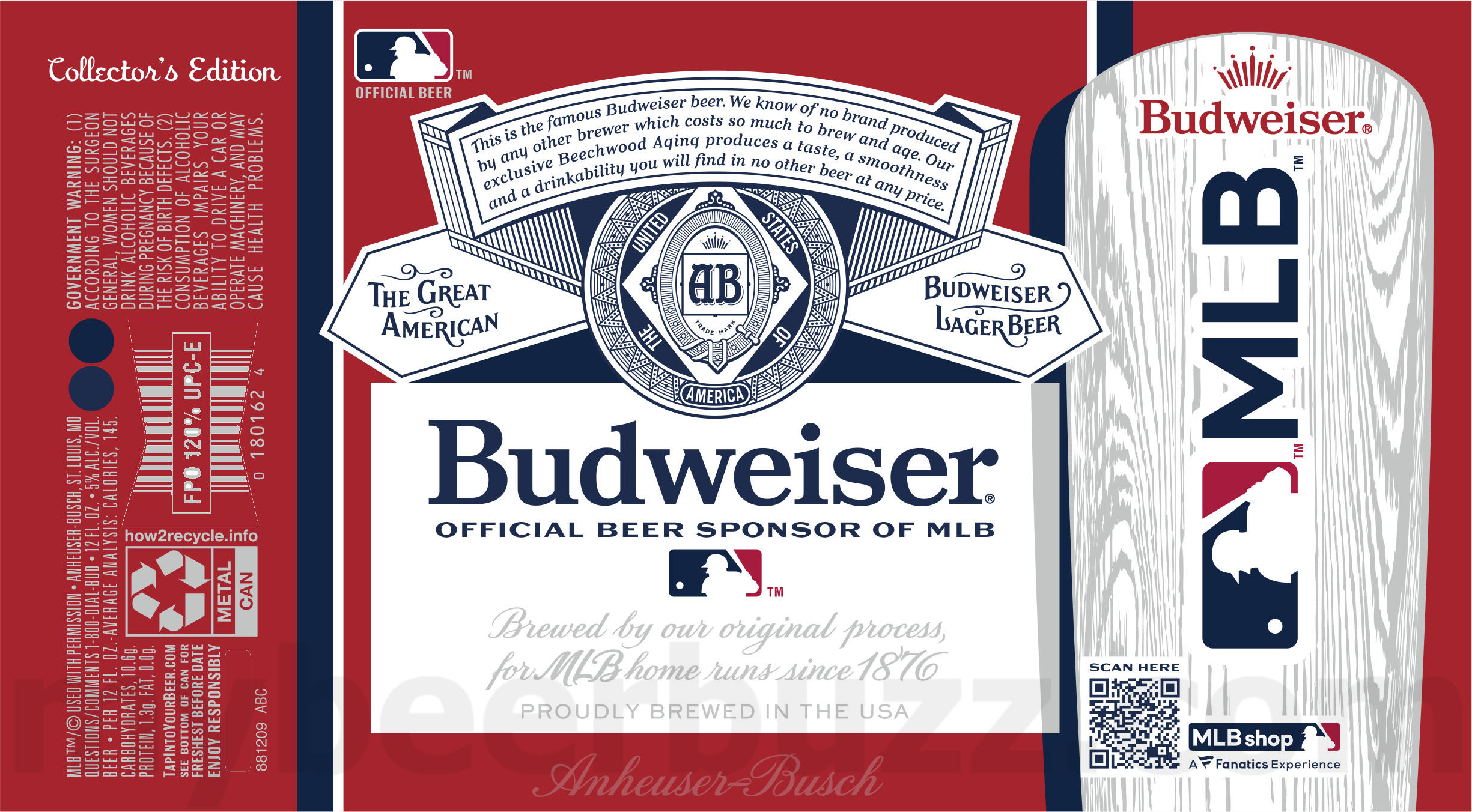 Budweiser Adding Major League Baseball MLB Collector’s Edition Cans 24 apostMBB 4927