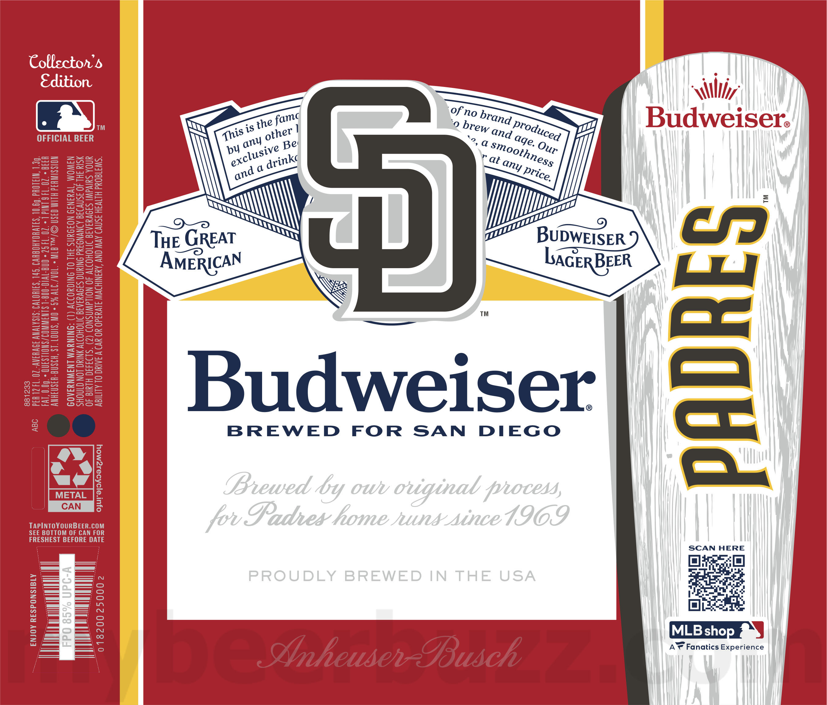 Budweiser Adding Major League Baseball MLB Collector’s Edition Cans 27 apostMBB 4930