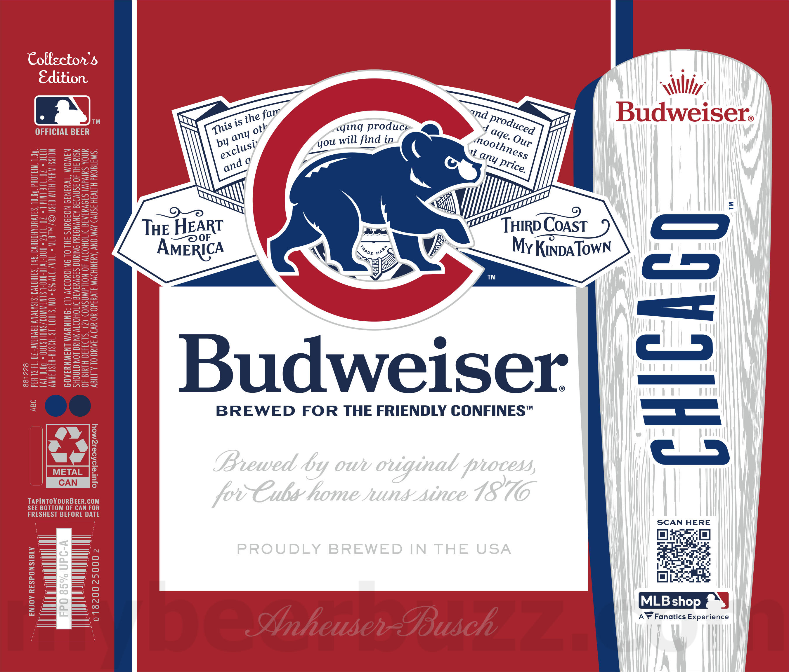 Budweiser Adding Major League Baseball MLB Collector’s Edition Cans 32 apostMBB 4935