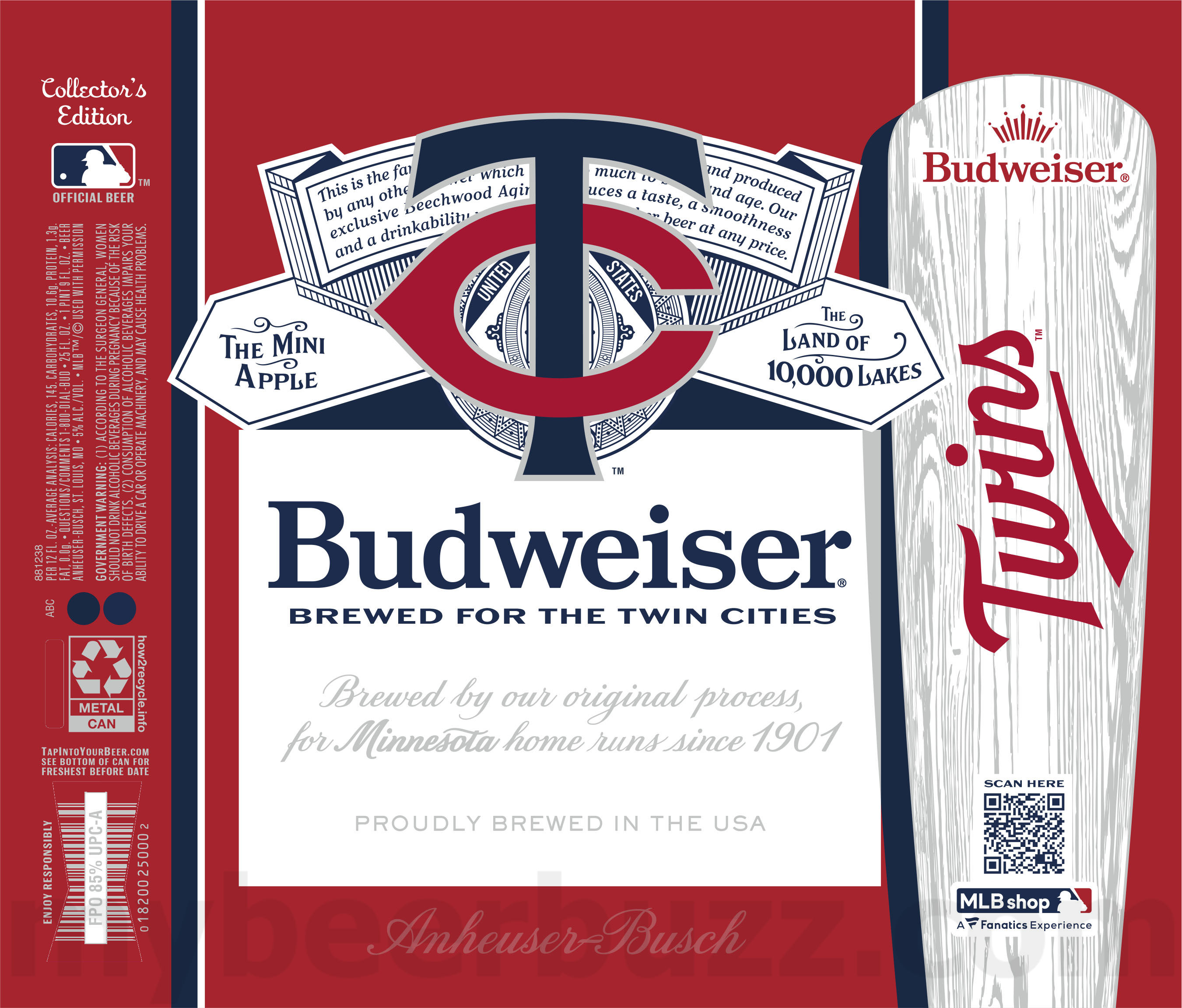 Budweiser Adding Major League Baseball MLB Collector’s Edition Cans 34 apostMBB 4937