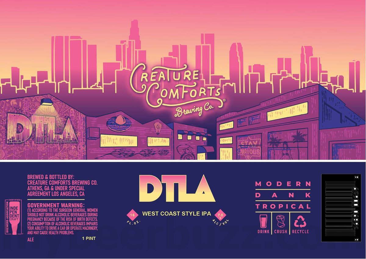 Creature Comforts Adding Takk Peaches!, Give ‘Em Helles, Whale Fall IPA, Stairway to Nowhere, Glittering Eyes, WInter IPA, DTLA & Flash Cat 11 apostMBB 4943