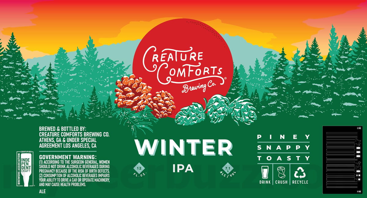 Creature Comforts Adding Takk Peaches!, Give ‘Em Helles, Whale Fall IPA, Stairway to Nowhere, Glittering Eyes, WInter IPA, DTLA & Flash Cat 13 apostMBB 4945