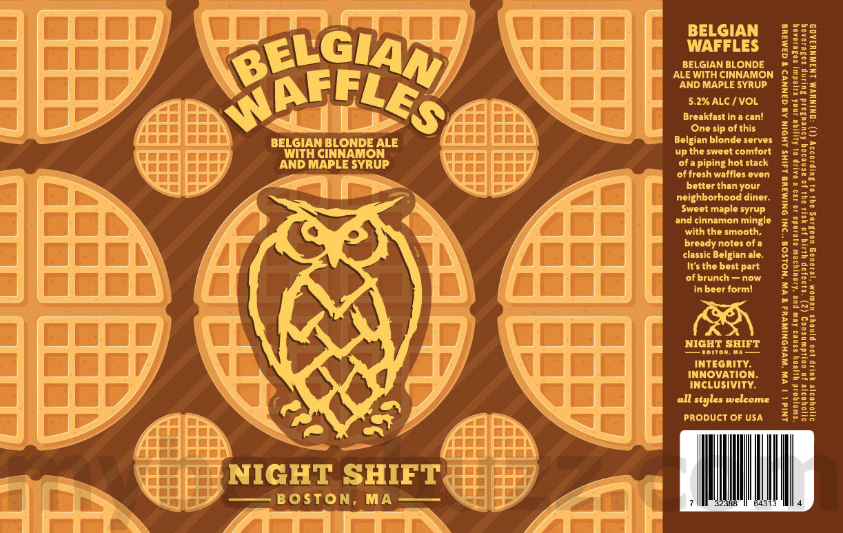 Night Shift Adding Apple Cider Donuts, Friendly Neighbor, Summer Sour, Belgian Waffles, Double Parked, All The Peels & Hockey East Ale 13 apostMBB 4987