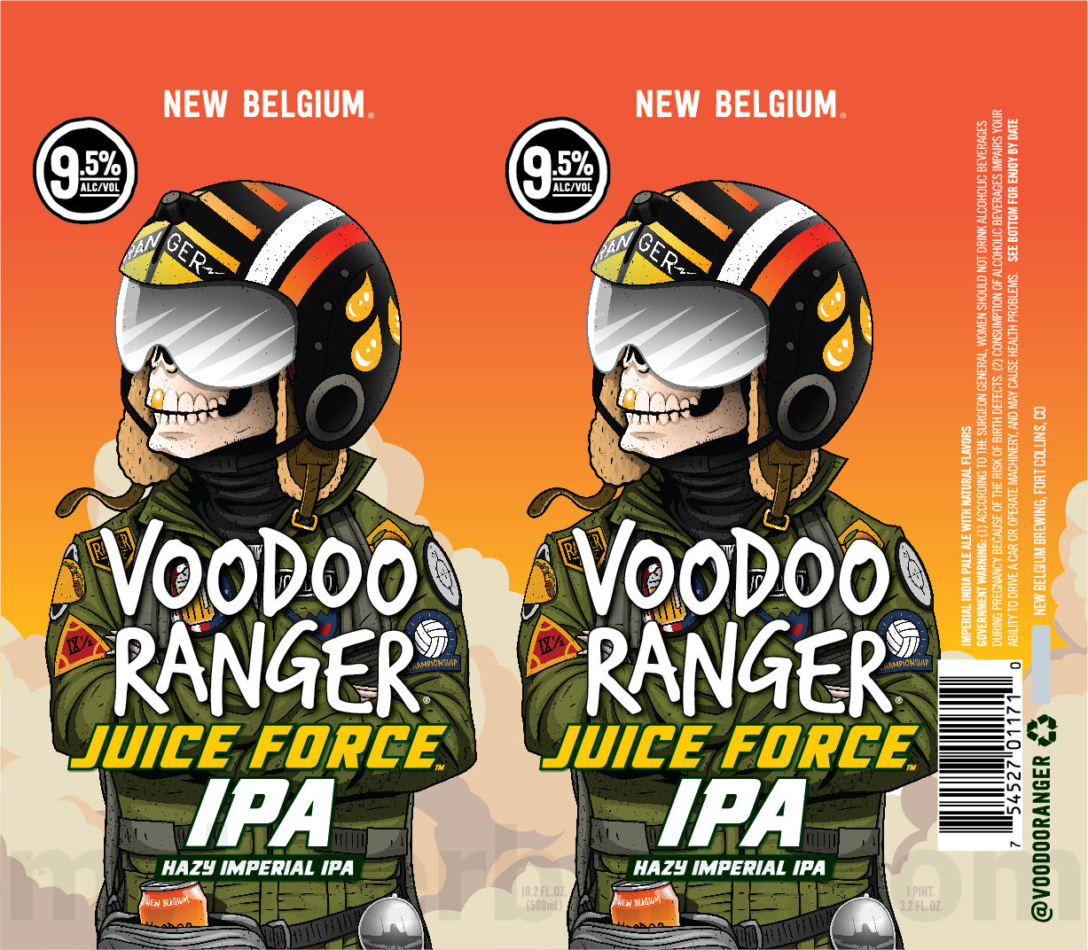 New Belgium Adding Voodoo Ranger Juice Force & Tropic Force Mini Rippers 7.5oz Cans 16 apostMBB 4994