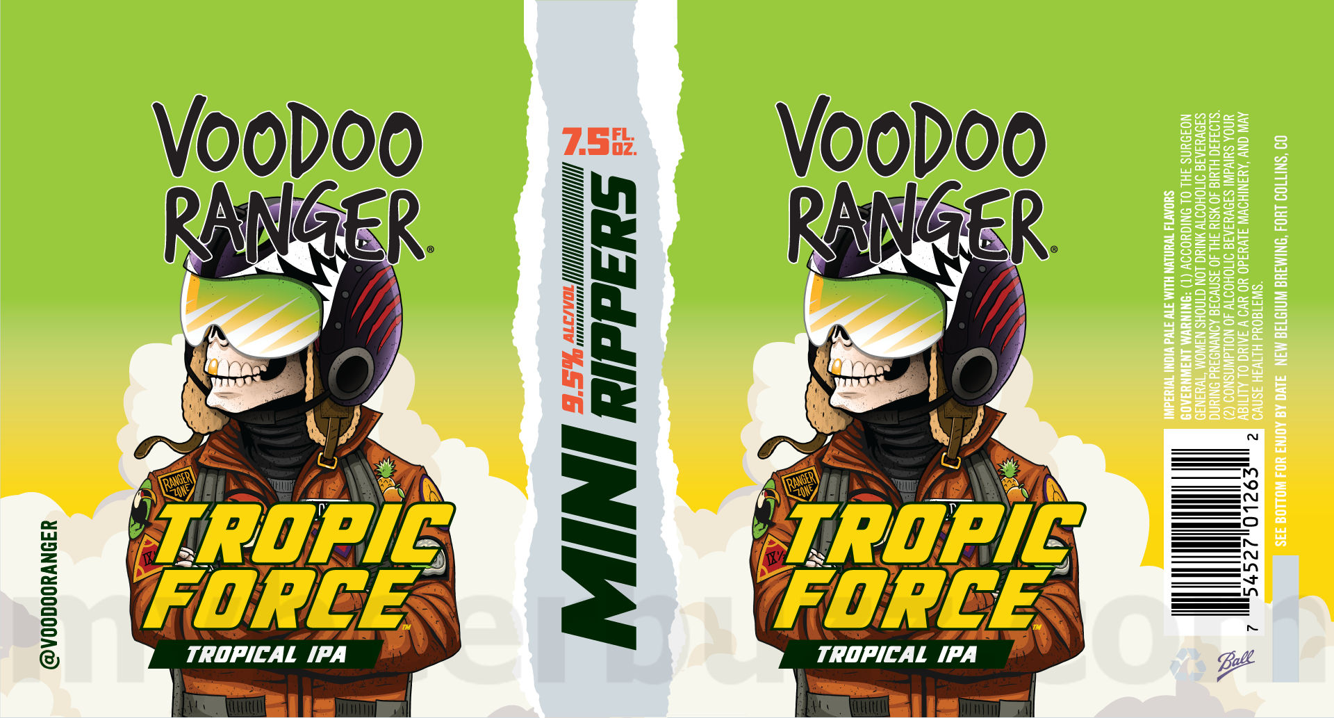 New Belgium Adding Voodoo Ranger Juice Force & Tropic Force Mini Rippers 7.5oz Cans New Belgium Adding Voodoo Ranger Juice Force & Tropic Force Mini Rippers 7.5oz Cans
