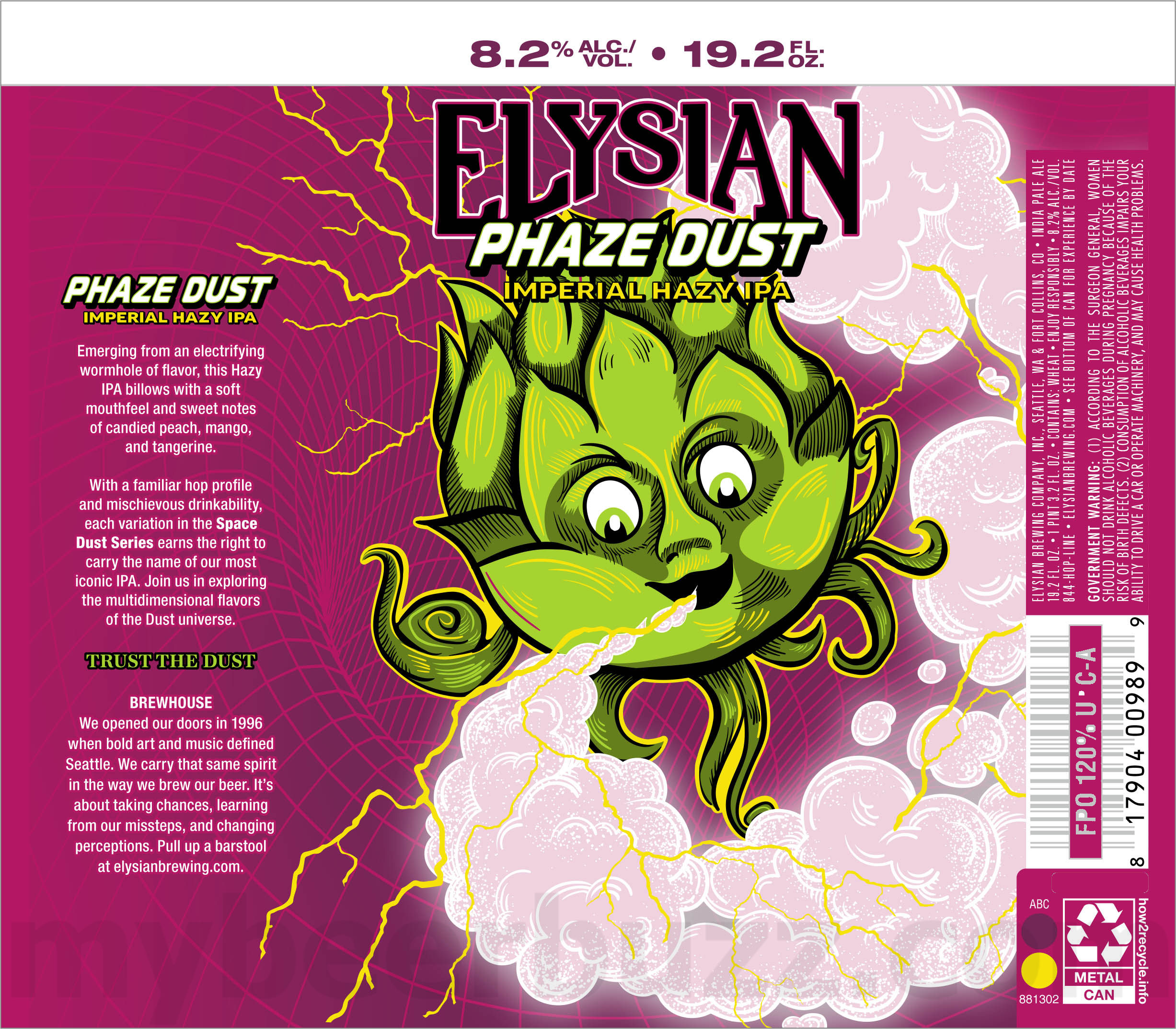 Elysian Working On Phaze Dust Hazy IPA 10 apostMBB 5009