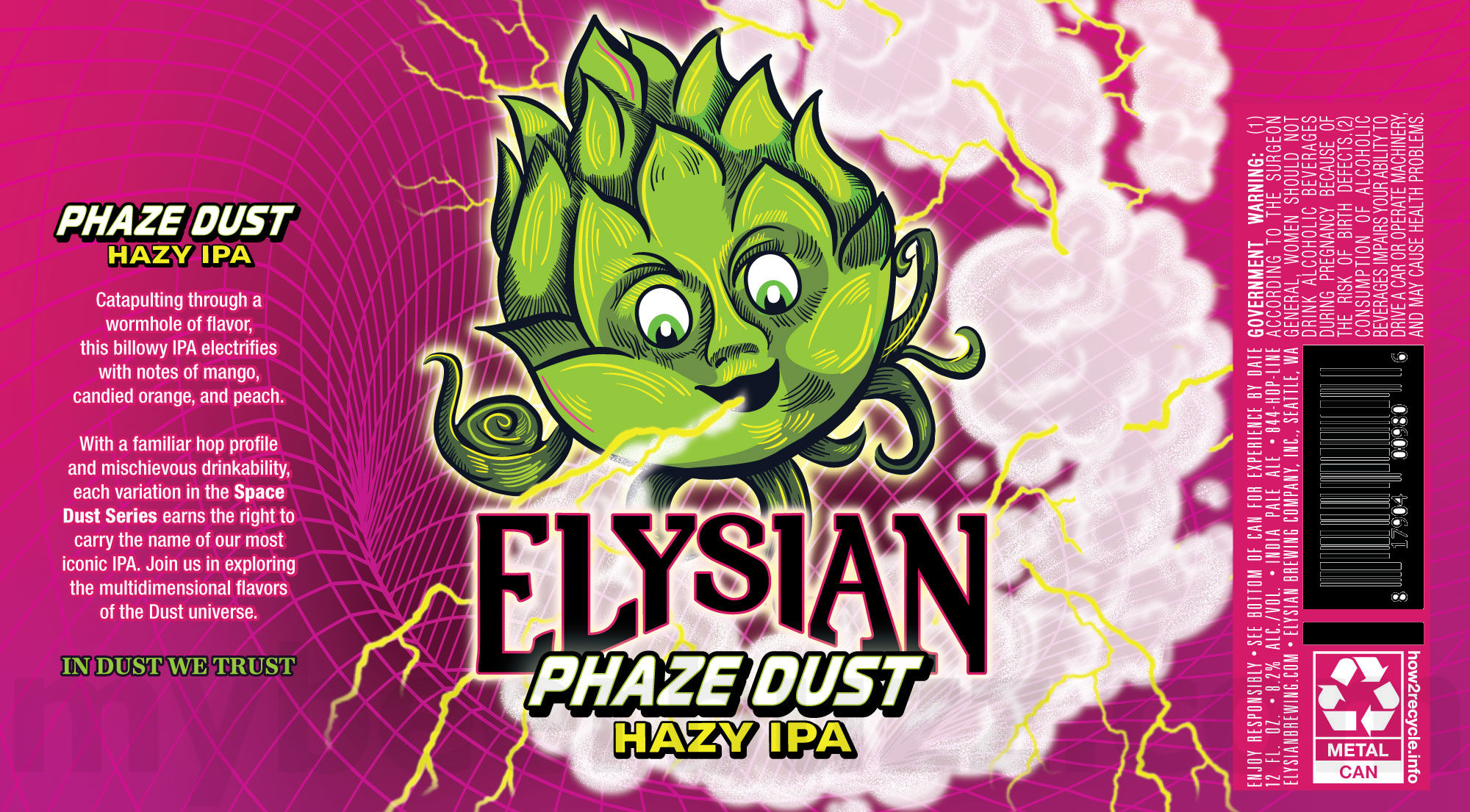 Elysian Working On Phaze Dust Hazy IPA 12 apostMBB 5011