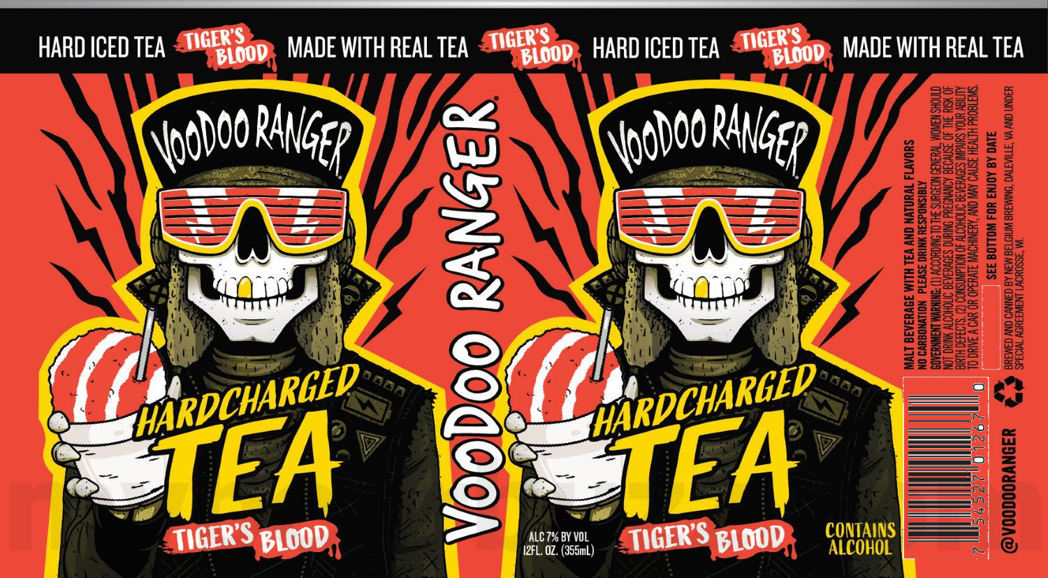 New Belgium Adding Voodoo Ranger Hardcharged Tea Pineapple & Voodoo Ranger Hardcharged Tea Tiger’s Blood 10 apostMBB 5034