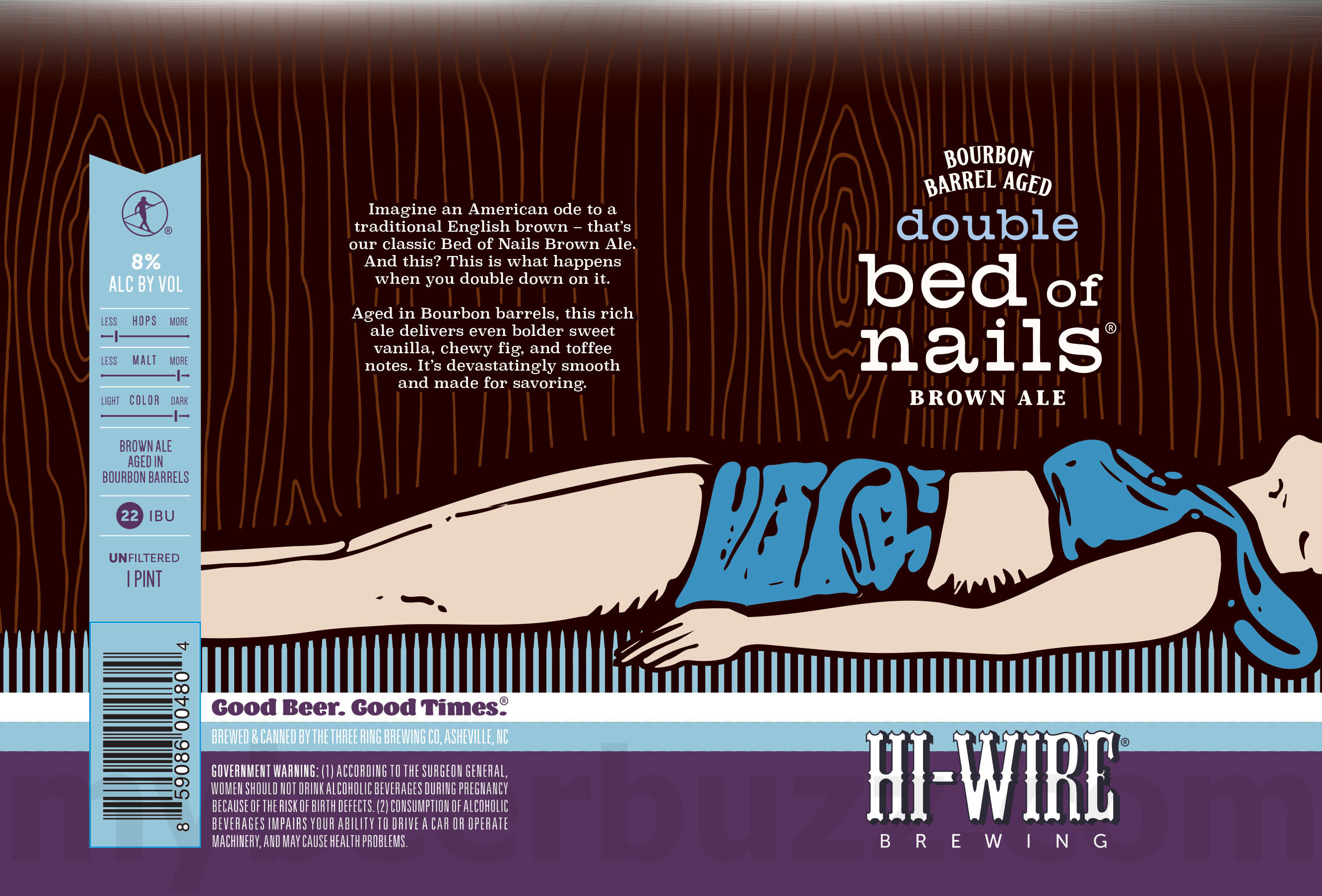 Hi-Wire Adding Bourbon Barrel Aged Double Bed Of Nails Hi-Wire Adding Bourbon Barrel Aged Double Bed Of Nails