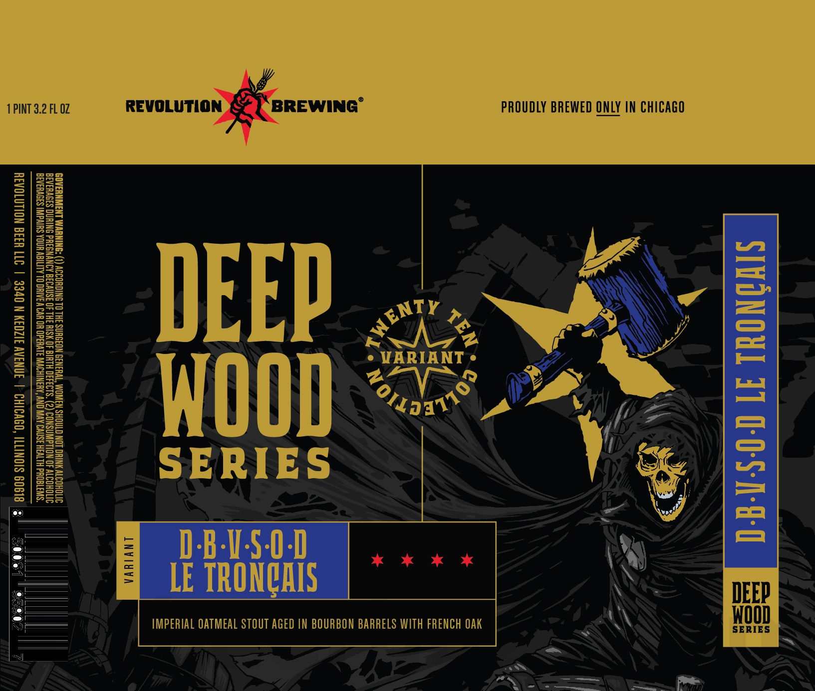 Revolution Brewing Adding DDH Jukebox Hero Black DIPA & Deep Woods V.S.O. On, D.B.V.S.O.D Le Traoncais, D.B.X.O.D Le Traoncais & On Part 3 11 apostMBB 5056