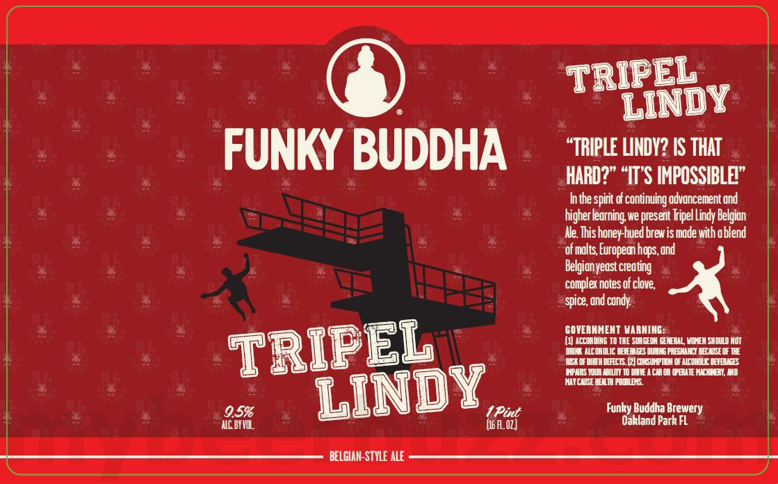 Funky Buddha Adding Buddhafest Lager, Tripel Lindy, 2024 Barrel-Aged Snowed In, Chocolate Caramel Churro Stout, SMASH & Sour Then Sinister 17 apostMBB 5062