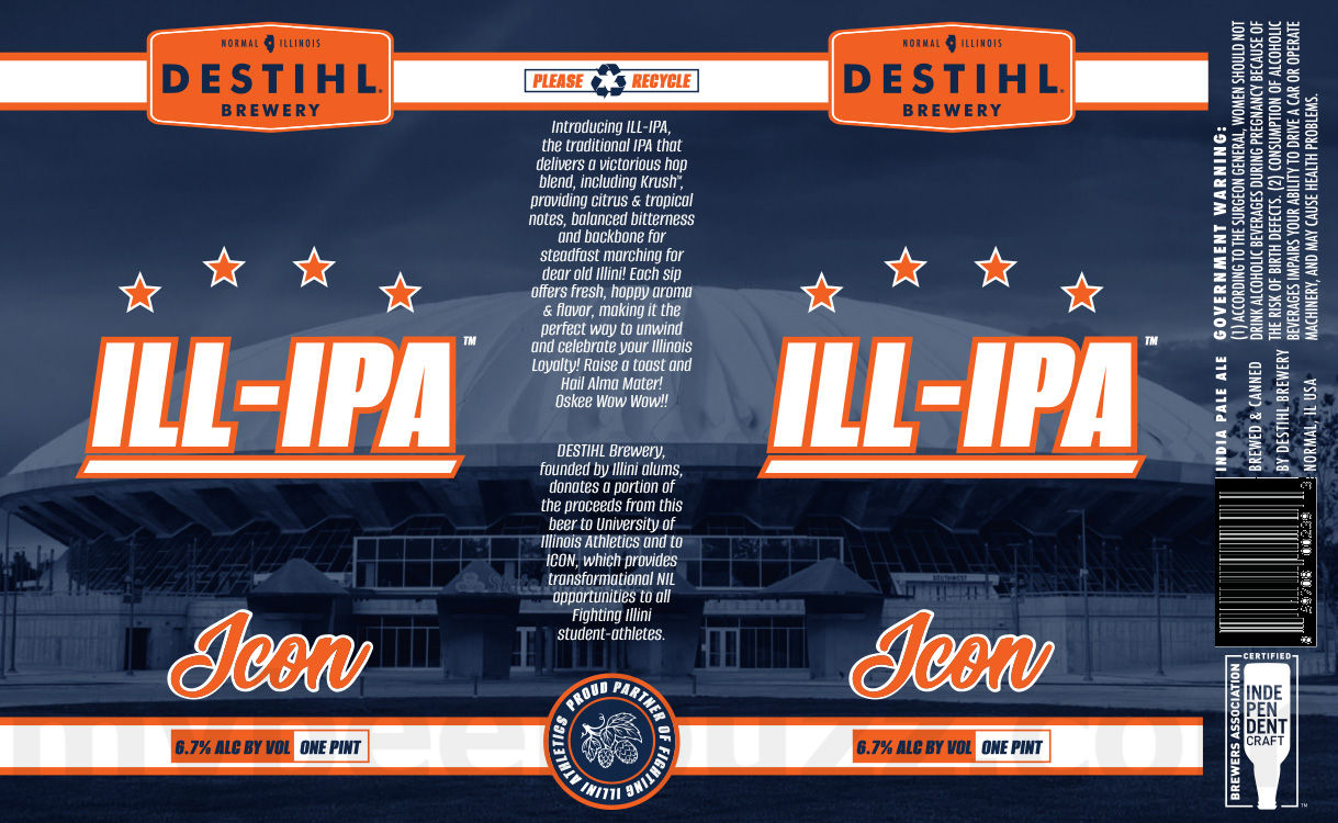 UNIVERSITY OF ILLINOIS ATHLETICS and ICON Announce Dual Partnership with DESTIHL Brewery 14 apostMBB 5079
