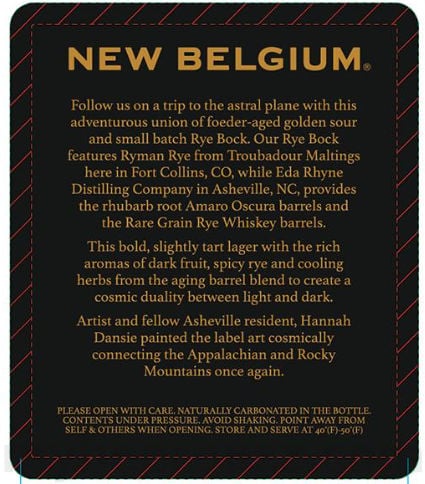 New Belgium & Eda Rhyne Distilling Collaborate On Dorada Oscura 8 apostMBB 5085