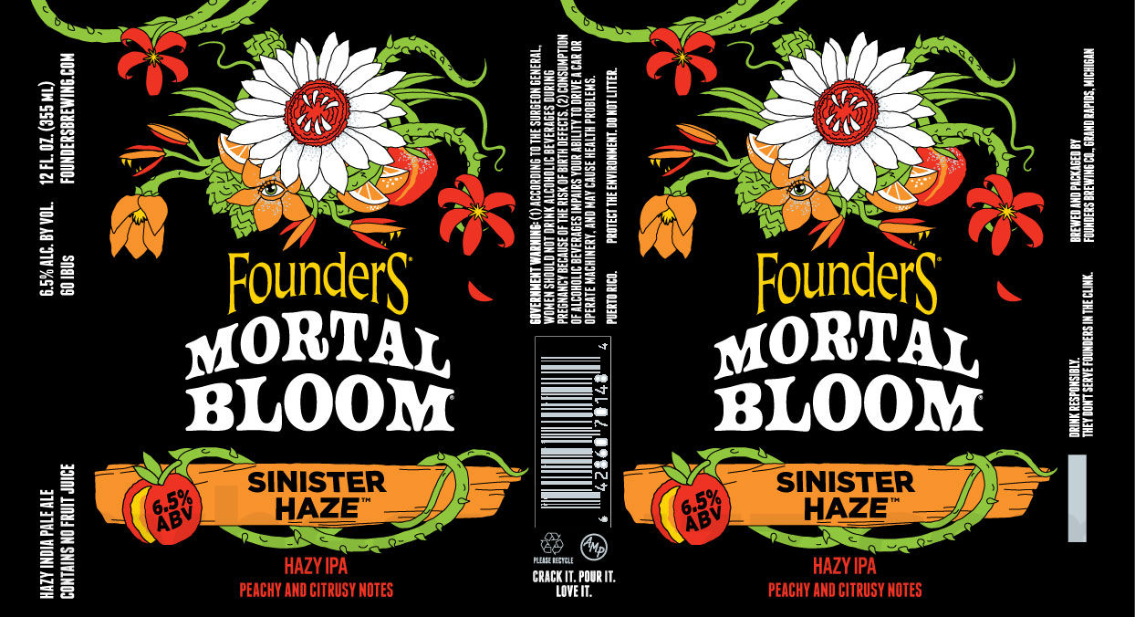 Founders Adding Mortal Bloom Tropical Fate, Mortal Bloom Sinister Haze & Mortal Bloom 9 apostMBB 5087