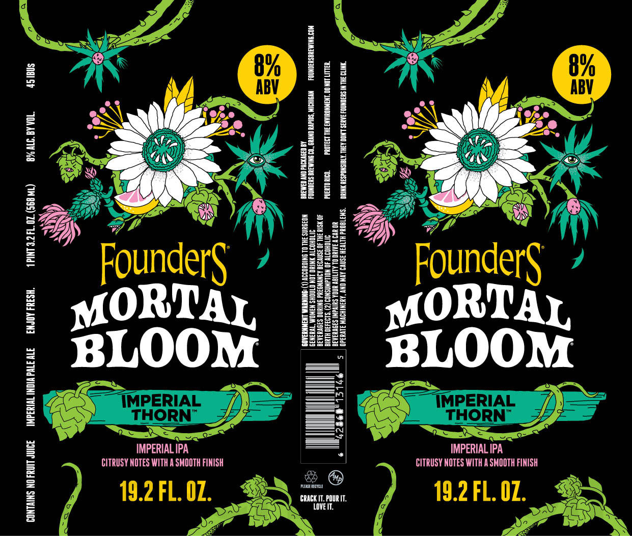 Founders Adding Mortal Bloom Tropical Fate, Mortal Bloom Sinister Haze & Mortal Bloom 10 apostMBB 5088