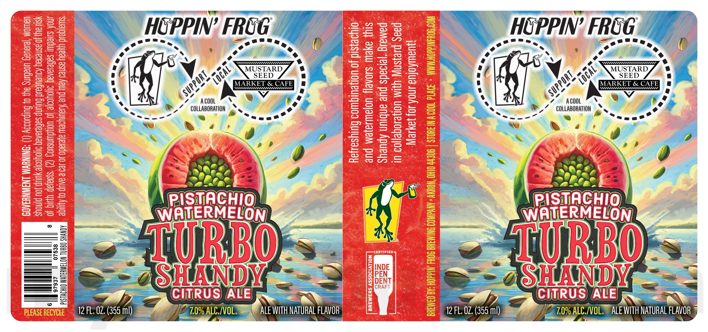 Hoppin’ Frog Adding Frog’s Creek Barrel-Aged Turbo Shandy, Pistachio Watermelon Turbo Shandy, Bite Of The Beast, Barrel Aged Corner Slice, Rum Barrel-Aged Banana Daiquiri, Four Gate About It & Key Lime Pie 17 apostMBB 5106