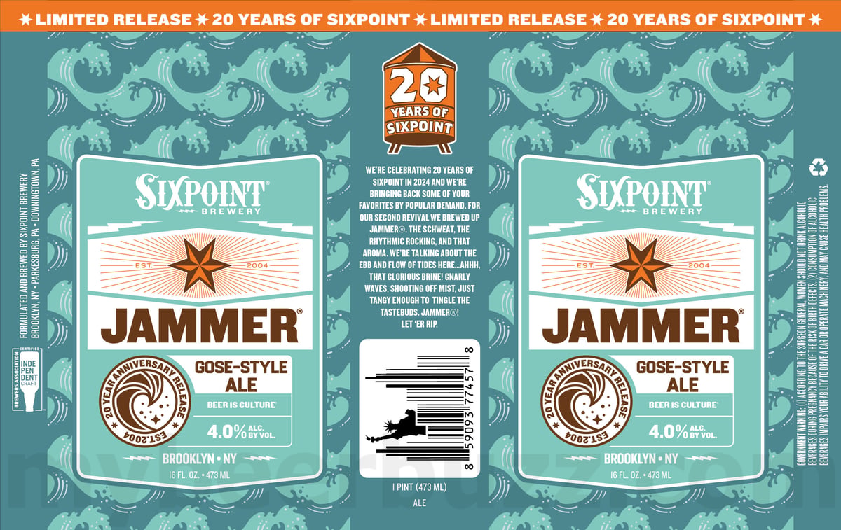 Sixpoint - Jammer, Citrus Jammer, Tropical Jammer, Berry Jammer & Ruby Jammer 8 apostMBB 5132