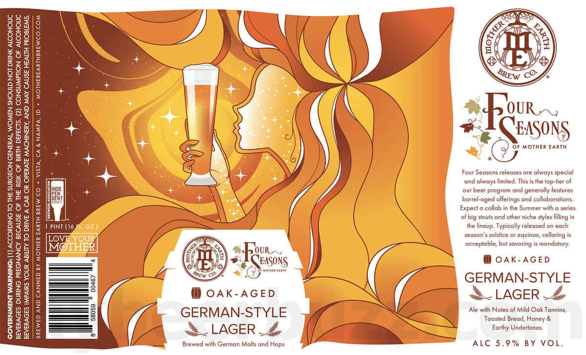 Mother Earth Brew Co Working On Timber Giant, 4Seasons, Groove Rider, Aphrodite Rising & Cali Creamin' Cans 10 apostMBB 5138