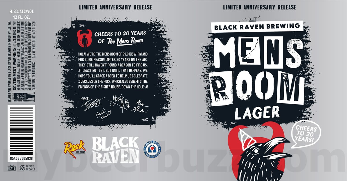 Black Raven - Updraft Pale Ale, Alternate Dimensions Tepache Sour, Mens Room IPA, Idle Fancy, 2024 Pallet Trick IPA, Mens Room Lager & Watermelon Mint Sour Cans 16 apostMBB 5164