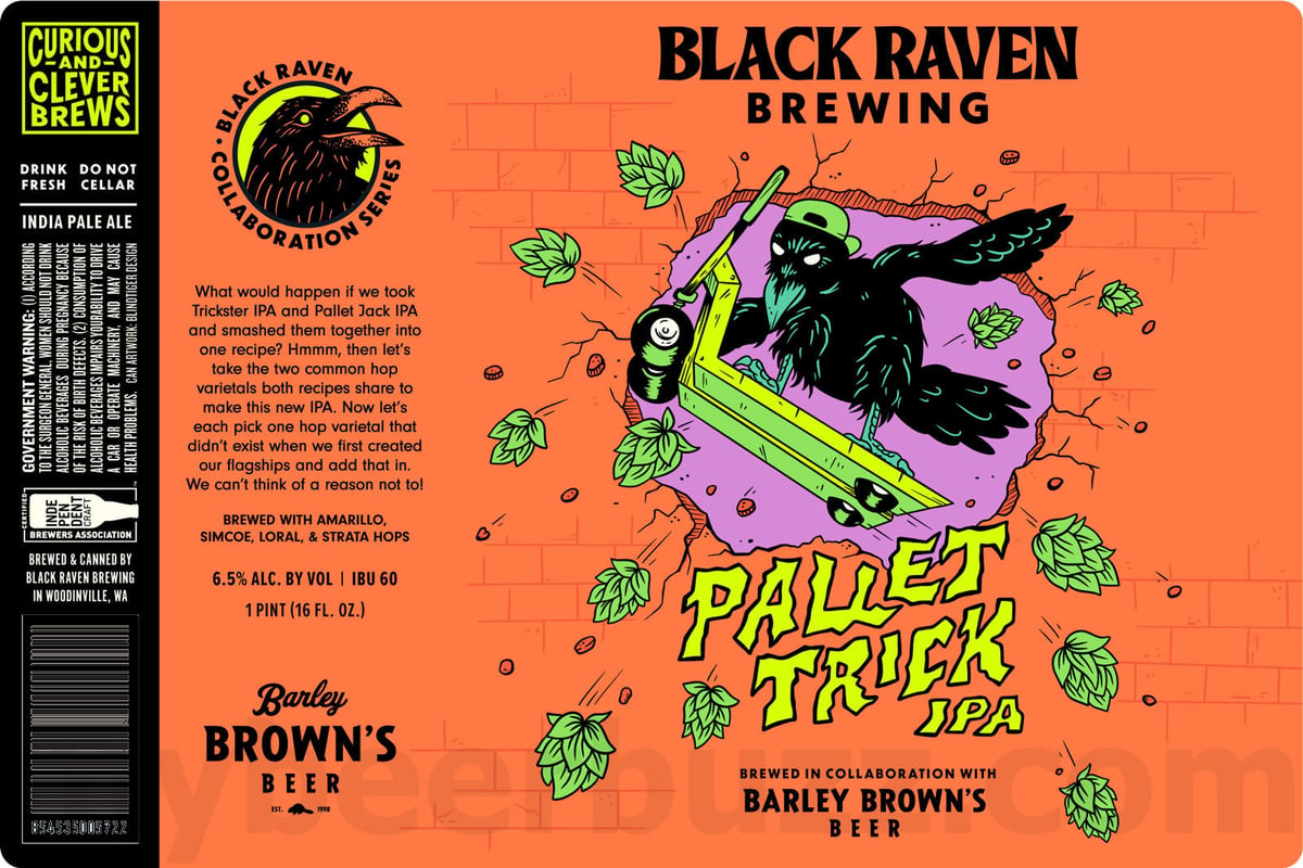 Black Raven - Updraft Pale Ale, Alternate Dimensions Tepache Sour, Mens Room IPA, Idle Fancy, 2024 Pallet Trick IPA, Mens Room Lager & Watermelon Mint Sour Cans 17 apostMBB 5165