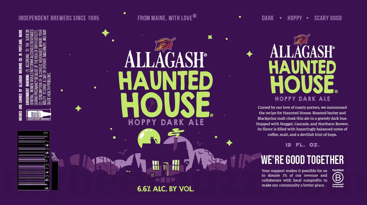 Allagash Adding Haunted House Hoppy Dark Ale Cans 8 apostMBB 5173