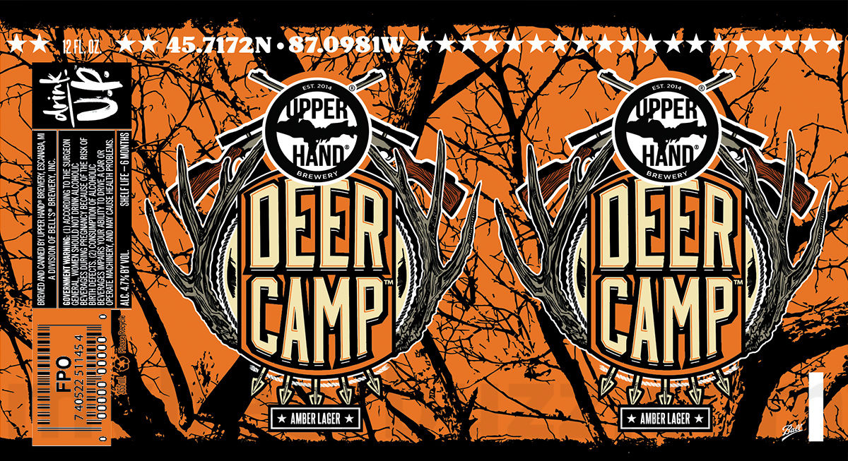 Upper Hand Brewery Adding Deer Camp, 906 Ale & Double Ringer Cans 8 apostMBB 5179