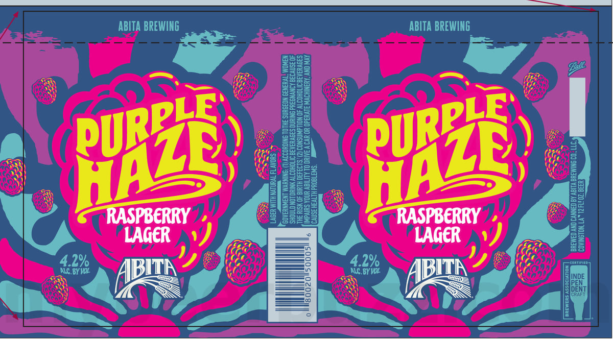 Abita Updates 12oz Cans for Purple Haze, Amber & Strawberry Lager 14 apostMBB 5261
