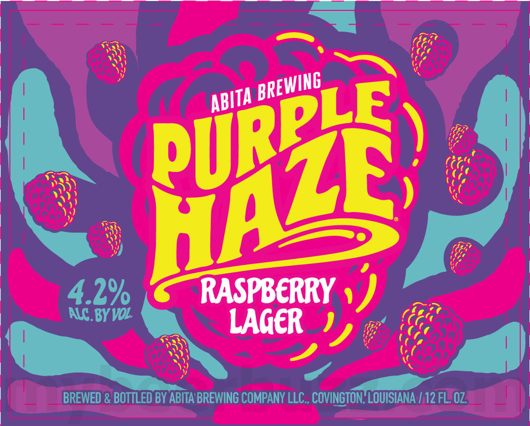Abita Updates 12oz Cans for Purple Haze, Amber & Strawberry Lager 16 apostMBB 5263