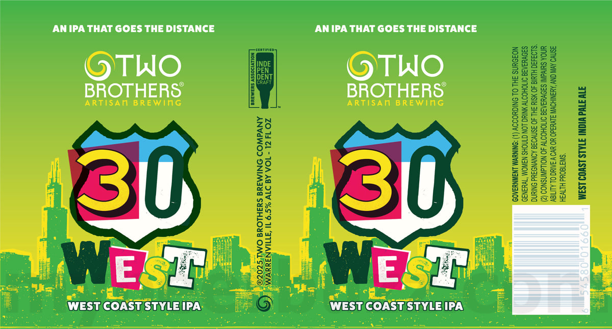 Two Brothers & Metropolitan Brewing Collaborate On False Dichotomy IPL Coming 3/3 / 2025 30 West / Deep-Seeded 9 apostMBB 5266