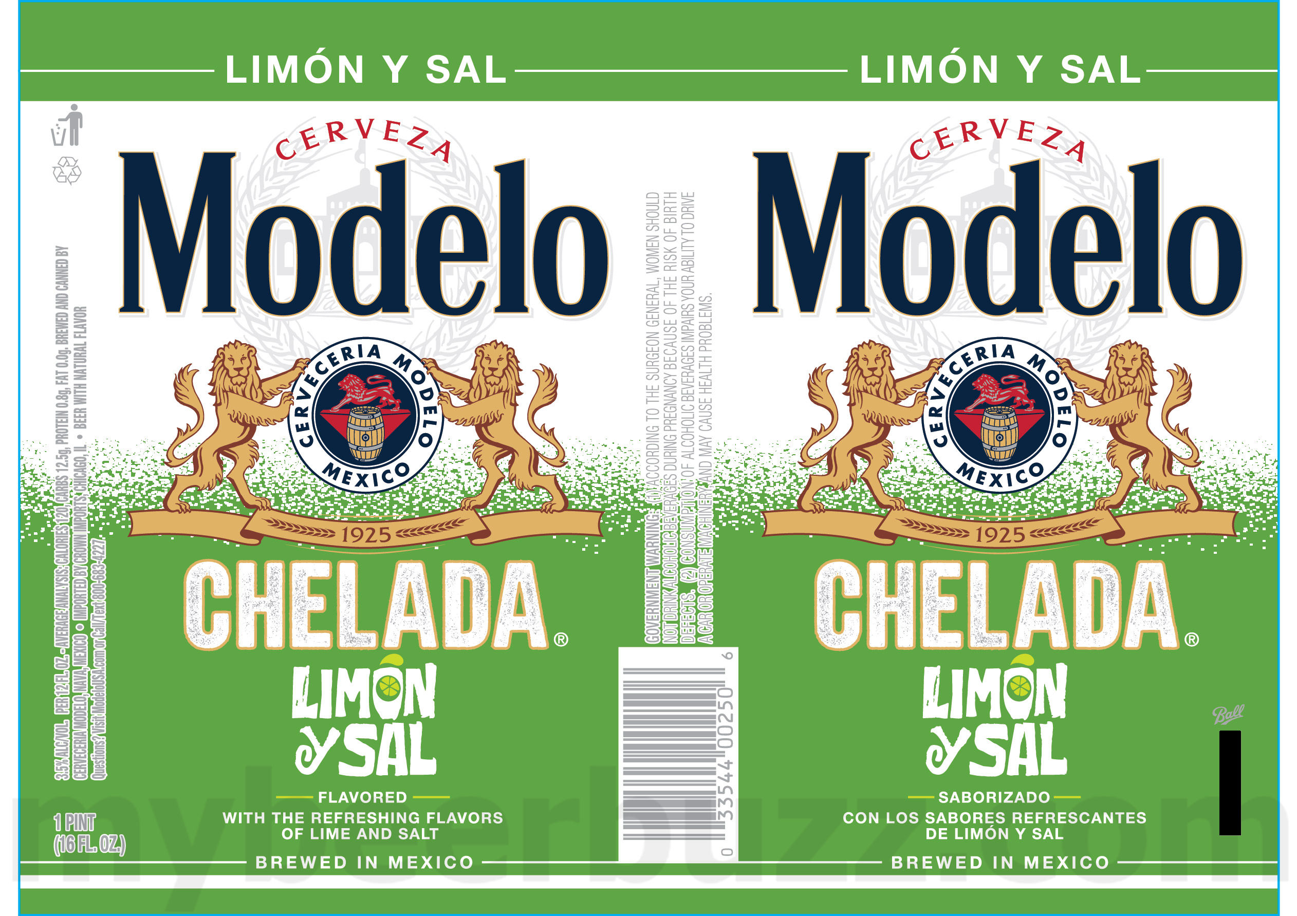 Modelo Especial - Chelada, Chelada Limon Y Sal, Chelada Sandia Picante & Tamarindo Picante 24oz Cans 8 apostMBB 5297