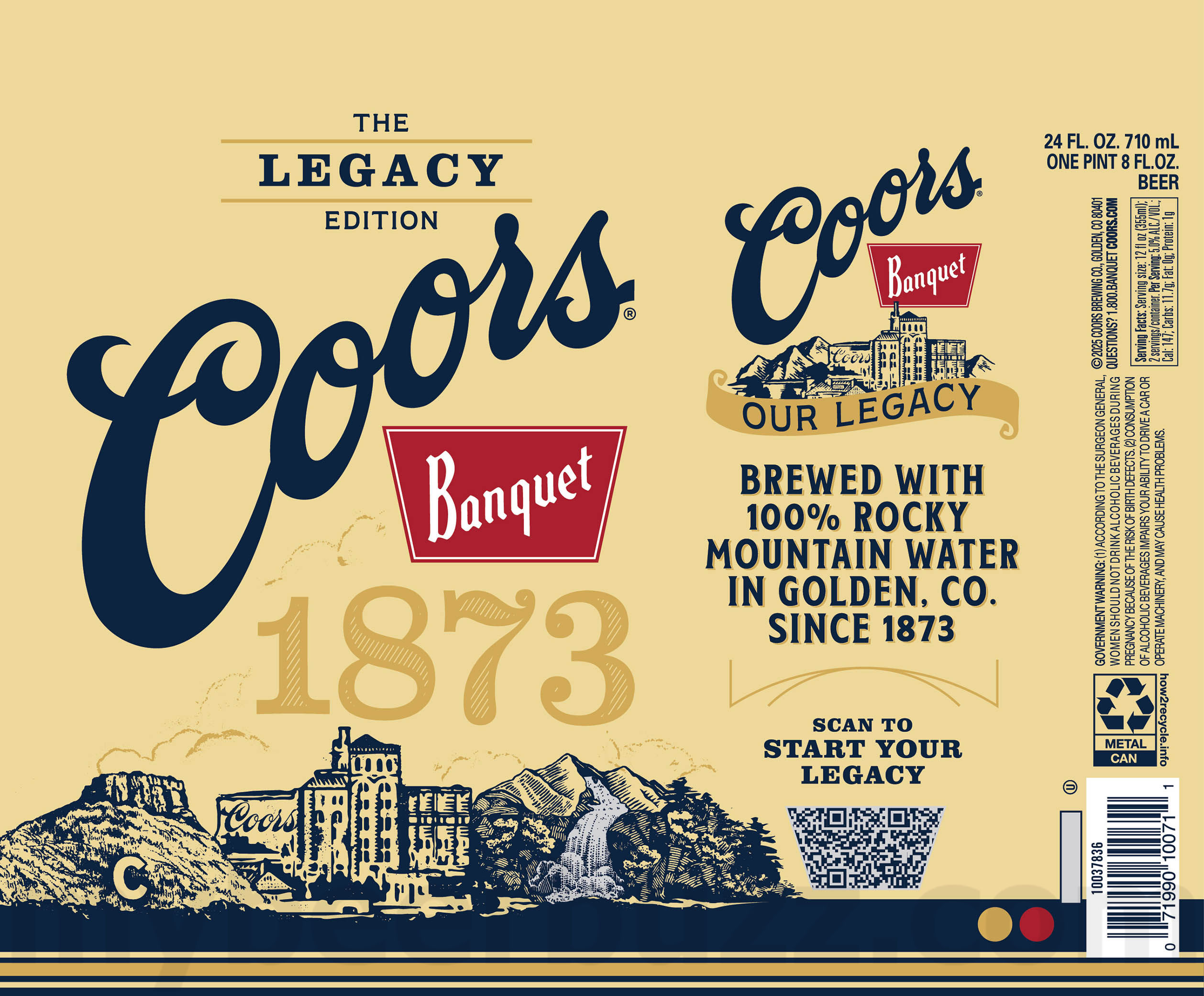 Coors Golden Banquet Beer Commemorative 1936 Bottle / Commemorative Cans 10 apostMBB 5302