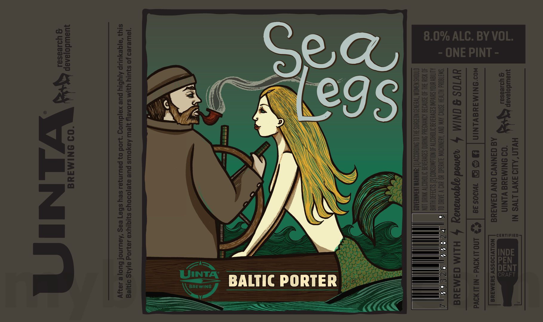 Uinta Crooked Line Series - Sea Legs Baltic Porter 8 apostMBB 5305