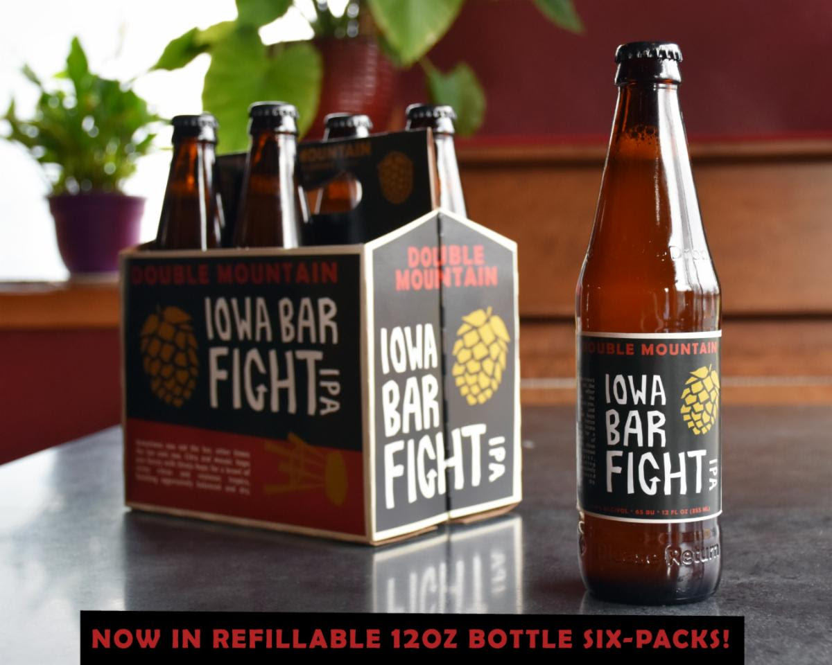 Double Mountain Releasing Iowa Bar Fight IPA 6-Packs Double Mountain Releasing Iowa Bar Fight IPA 6-Packs