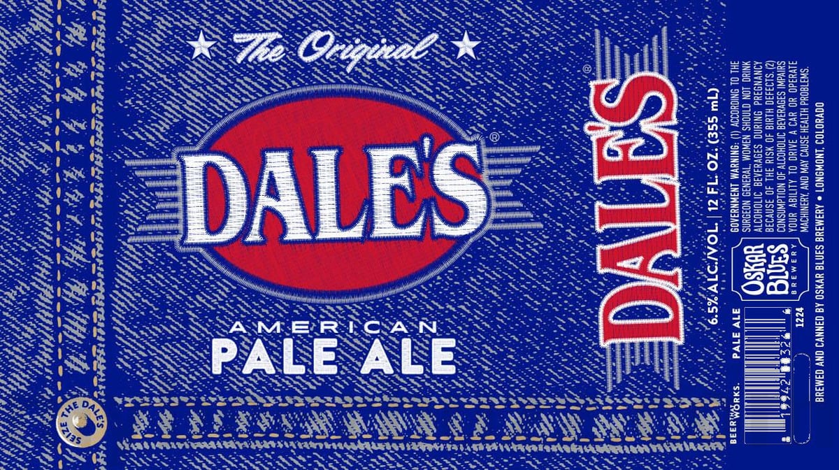 Oskar Blues Adding Dale’s Pale & Dale’s Light Lager Denim Packaging Oskar Blues Adding Dale’s Pale & Dale’s Light Lager Denim Packaging