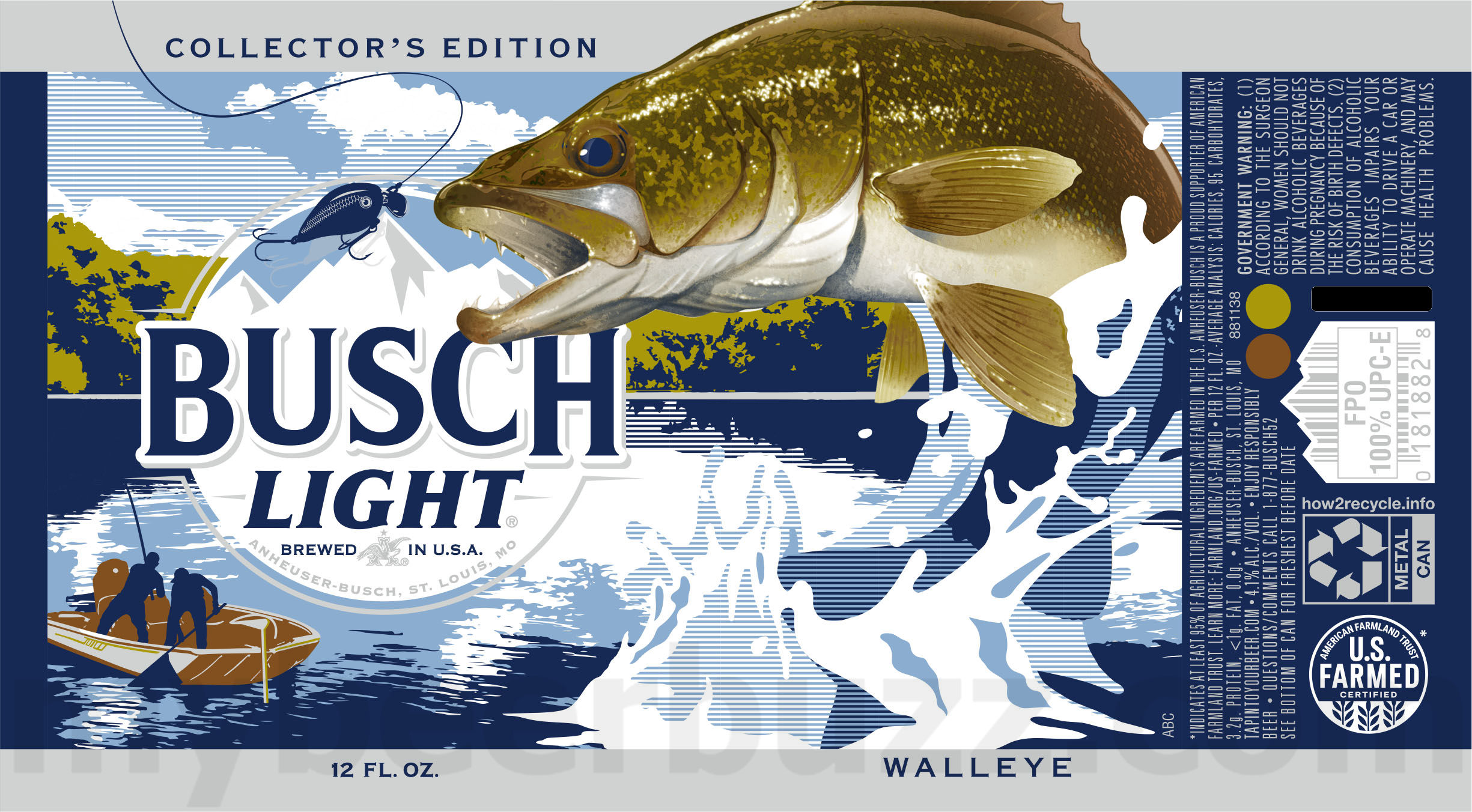 Busch Beer Adding Collector’s Edition Fishing Cans Busch Beer Adding Collector’s Edition Fishing Cans
