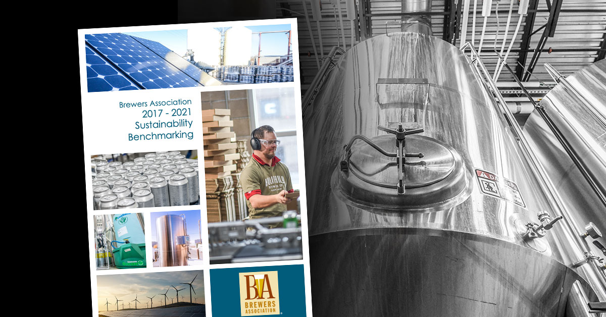 Brewers Association Releases New Five-Year Sustainability Benchmarking Report 9 brewery fermenter sustainability benchmarking cover x