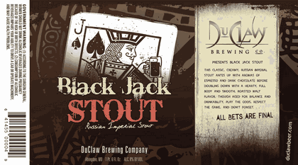 DuClaw Sues Left Hand Brewing Over “Sawtooth” & “Black Jack” Trademarks 11 duclaw black jack stout