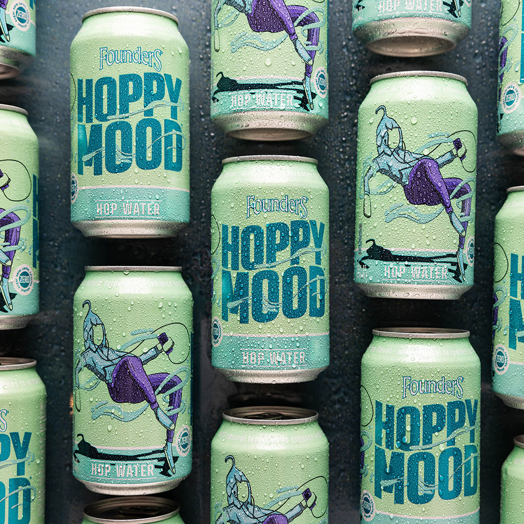 Founders Sharing Hoppy Mood Hop Water Details 9 Hoppy Mood 12oz