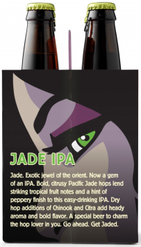 Foothills - Jade IPA Coming To 6-Packs In Early 2016 10 Jade 6 Pack Side RT_purple handle