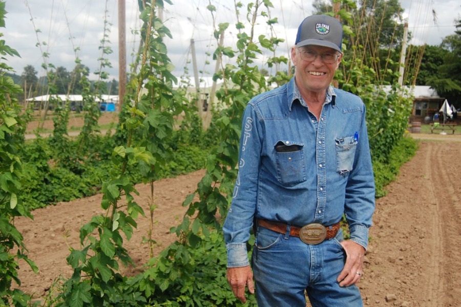 Rogue Farms Adding 10-Acres of Adair & Keven Hops 12 Rogue Farms hopyard manager Keven Christensen.