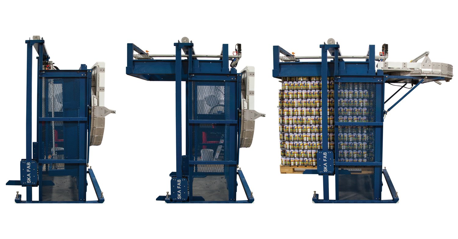 Ska Fabricating Presents The World’s Smallest Footprint Depalletizer: The Microbus 8 microbus foldable can depalletizer image